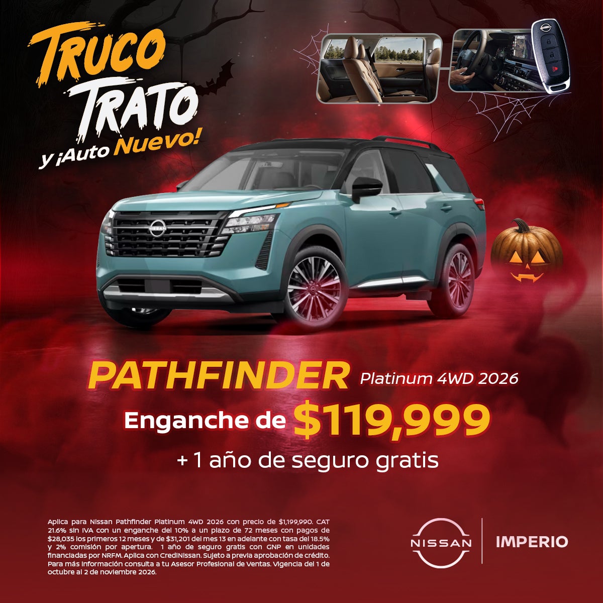 PATHFINDER PLATINUM 4WD 2026