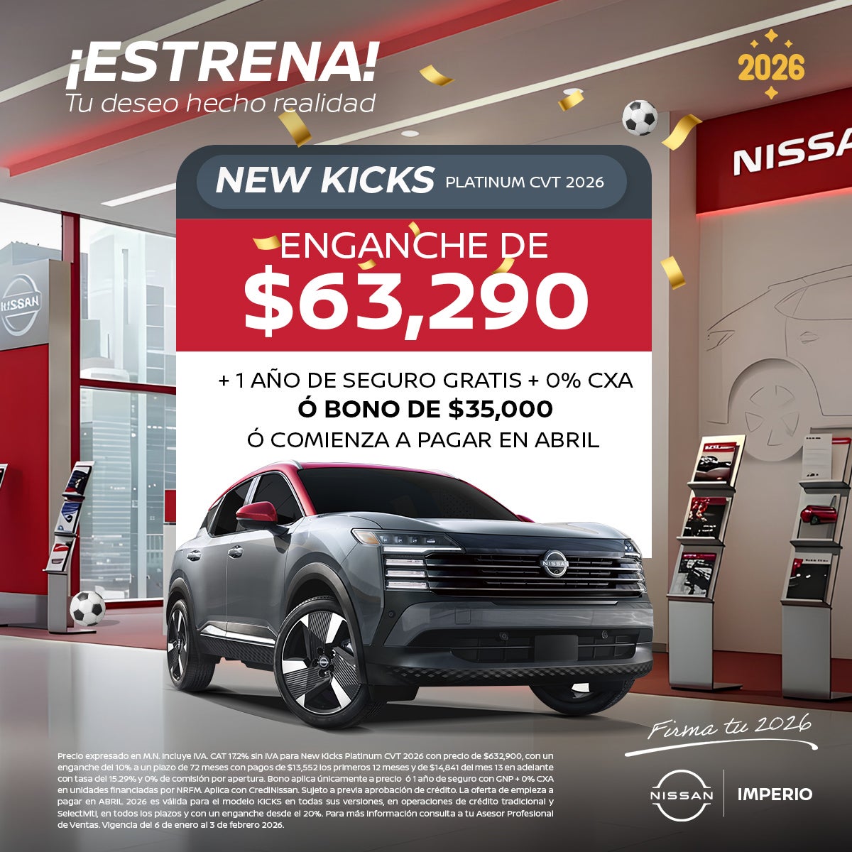 New Kicks Platinum CVT 2026