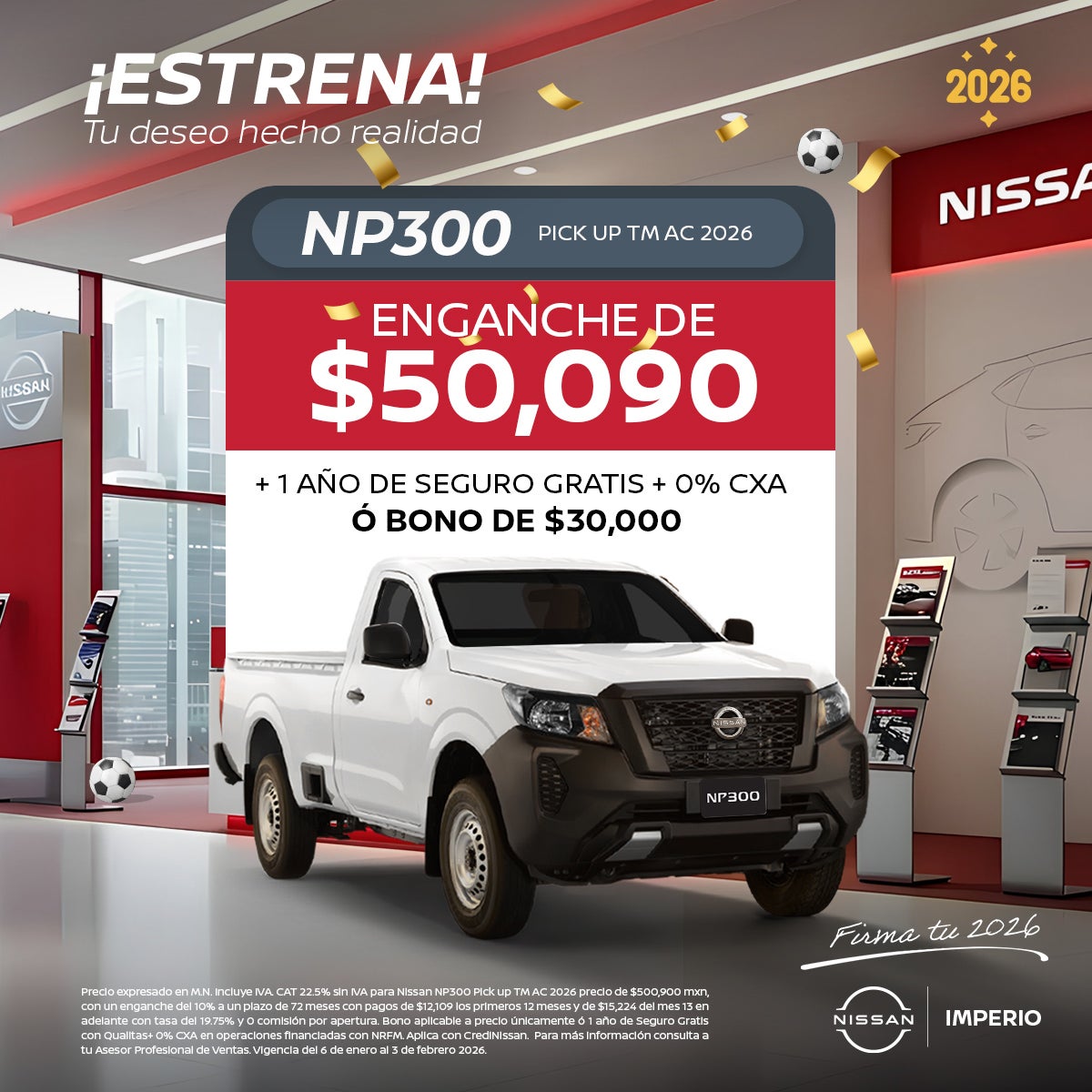 NP300 Pick up TM AC 2026