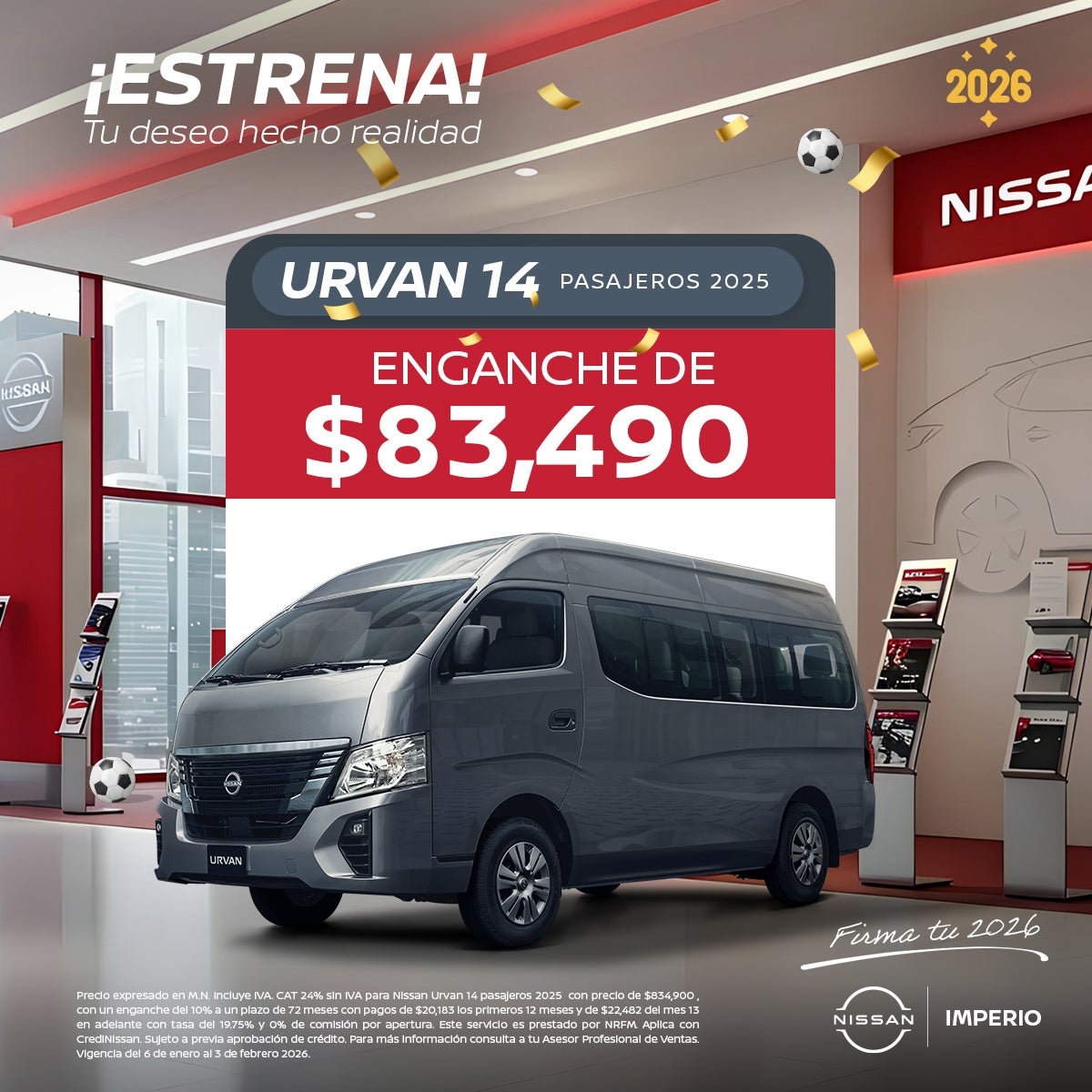 Urvan 14 pasajeros 2025