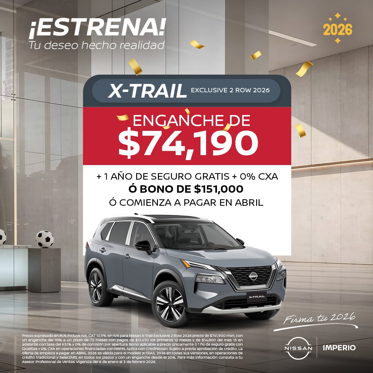 Xtrail Exclusive 2 Row 2026